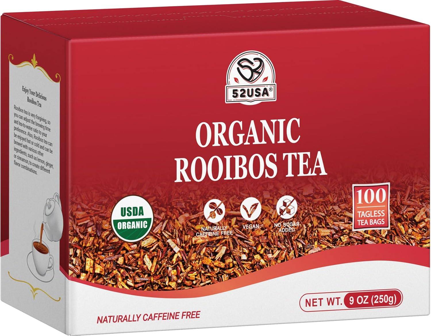 ชา Rooibos ที่ไม่มีคาเฟอีน - 100 ถุงชา